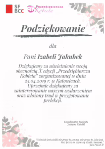 Kobieta przedsiębiorcza izabela jakubek stylistka kolorystka śląsk